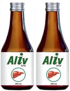 Alloes Pharmaceuticals Aliv Syrup for Fatty Liver Detox | Strong Immunity |Pack of 2
