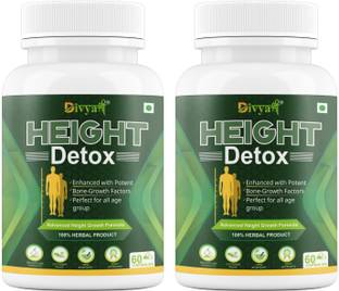 Divya Shree Height Detox Capsule For Bone Growth Factors, Perfect All Age Group(120 Capsules