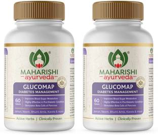MAHARISHI ayurveda Glucomap, Diabetes Management, Jamun, Karela, Neem, Control Blood Sugar levels