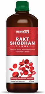 Health Ally Rakt Shodhan Ayurvedic Blood Purifier & Detoxify Syrup, Pimples Cleanser Tonic
