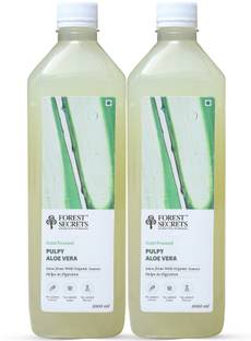 Forest Secrets Cold Pressed Pulpy Aloe Vera Juice | No Added Sugar | Helps in Digestion