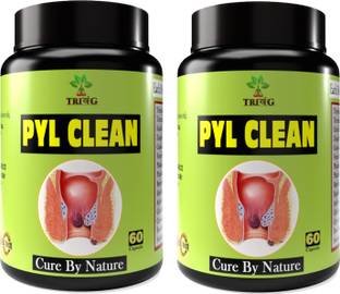 Trivang Pyl Clean Capsule for piles pain control bleeding (Pack of 2)