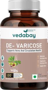 Vedabay Varicose Veins 500 Mg Reducing Pain Swelling Leg Capillary Muscle Health 60 Tab