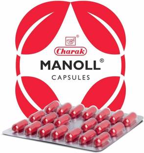 CHARAK Manoll Capsules - Helps reduce fatigue and weakness ,Improves energy pack of 5