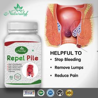 naturalyf Repel PileS 100% Ayurvedic Piles fast Relief From Bawasir For Men & Women(60Cap)
