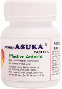 GANGA Asuka Tablet Ayurvedic Medicine For Hyperacidity (50-Tablets)