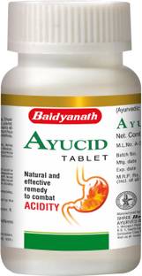 Baidyanath Ayucid Tablets- Natural and Effective remedy to combat Acidity and Bloating | Helps in Indigestion, Stomach discomfort, Loss of Appetite and other Digestive Problems | 60 Tablets