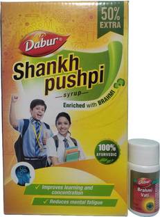 Dabur SHANKHPUSHPI & BRAHMI VATI (COMBI PACK FOR SHARP BRAIN)