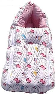 Teeny Weeny Multipurpose Carrying & Bedding Sleeping Bag (Pink Apple) Standard Crib