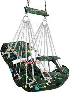 Shivdra traders Baby Cotton Swing Chair jhula Baby jula Sleeping joola for Kids Baby's Children Folding and Washable 1 to 3 Years with Safety Belt MULTICOLOUR CRIB CADLE CRIB