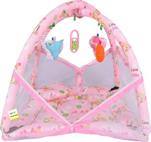 KIRADAY New Born Baby Mosquito Net Bed wit Cusioned Pillow 58 Cotton Kids Mosquito Net
