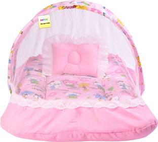 Kwitchy New Born Baby Mosquito Net Bed with Cushioned Pillow
