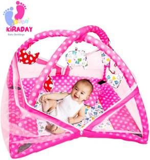 KIRADAY Baby Play Gym with Mosquito Net, Bedding Set for New Born Babies Mosquito Net Mosquito Net Igloo