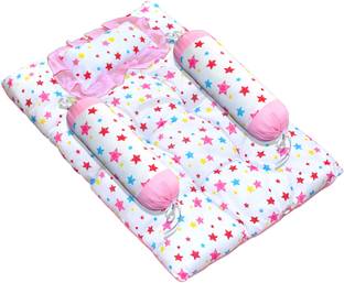 VParents Joy baby 4 Piece bedding set with pillow and Bolsters Bedding set printed