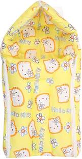 Fareto New Born Baby Super Soft Blue Sleeping Bag with Mattress(0-4month) standard crib