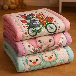 VIDDHYAANNYA CREATION Tom & Jerry, Elephant & Duck Print Baby bedding (Multicolor) Combo (Pack of 3) Baby bedding New