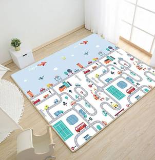 DHARA ENTERPRISE DHARA Reversible Foldable Baby Play Mat,Waterproof,Indoor Outdoor Use 6 x 6.5 FT BABY FOLDABLE WATERPROOF MAT FOLDABLE-WATERPROOF