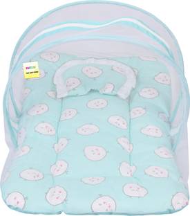 Kwitchy New Born Baby Mosquito Net Bed with Cushioned Pillow