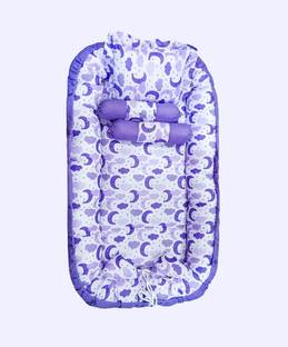 radhe creation Baby Born Boy's Girl's Bedding Set with Pillow and Side Bolster, cotton Sleeping Baby Crib Bedding Set Baby Bedding Set / Baby Nest Bed