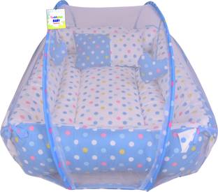 Toddylon New Born Baby Luxury reversible Bedding Set With Mosquito Net And Pillow Standard Crib