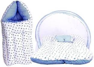 Fareto Baby Combo Of Bedding Mattress With Mosquito Net & S Bag(3-6 months) standard crib