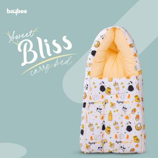 baybee Baby Cotton Bed Cum Carry Bed Printed Baby Bedding for New Born 0-12 Months Carry Bed Crib Bedding