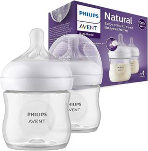 Philips Avent SCF030/20 0M+ Natural Response Baby Bottle (Pack of 2) - 125 ml