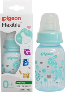 Pigeon PERISTALTIC CLEAR NURSING BOTTLE RPP-120ML(BLUE) ABSTRACT - 120 ml