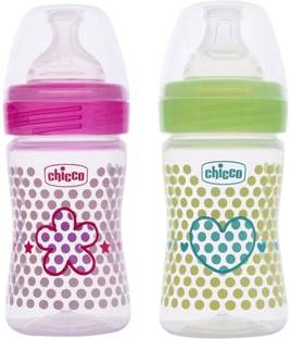 Chicco Well Being PHYSIO BOTTLE 150ML BIPACK Pink and Green - 150 ml