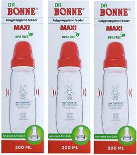 BONNE MAXI BPA FREE BABY FEEDING BOTTLE (PO3 X 250ML) - 250 ml