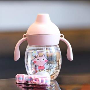 Magic Pebbles Little Baby Sipper/ Sippy Cup 280ml, Anti-Spill Soft Silicone Spout, 6m+