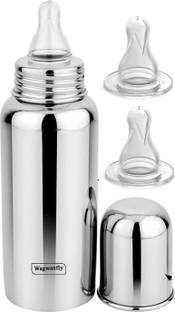 Wagwanfly Premium Steel Bottle for Milk Feeding Bottle BPA Free for Babies Newborns - 240 ml