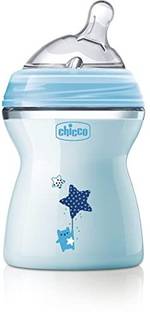 Chicco Natural Feeling Baby Milk Feeding Bottle Wide Neck for Easy Milk Flow 250ml - 250 ml