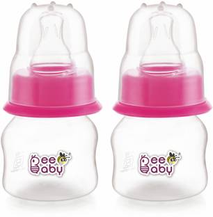 Beebaby Easy-Start Baby Feeding Bottle, Anti-Colic Nipple, 100% BPA FREE. Pack of 2 - 60 ml