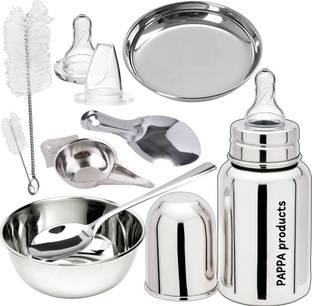 Pappa Essential combo Baby Feeding milk Bottle Baby Gift Set for New Born - 150 ml