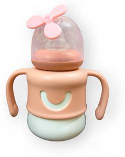 KIDS MY LITTLE Newborn Baby, Kids Cute Shape Feeding Bottle with Silicone BPA Free Nipple/Teat. - 150 ml