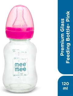 MeeMee Premium Glass Feeding Bottle - 120 ml