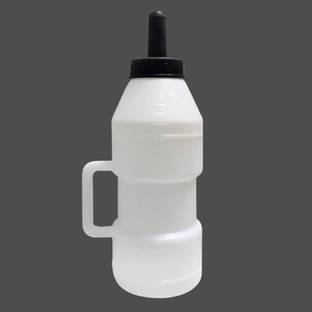 Survyam Enterprise 2.5 Liter Calf Nursing Feeding Milk Bottle With Nipple Handle - 2500 ml
