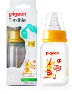 Pigeon Natural Milk Bottle / Baby Feeding Bottle Clear Nursing Bottle - 120 ml