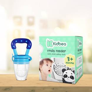 KIdbea Silicone Food/Fruit Nibbler with Extra Mesh, Soft Pacifier Teether and Feeder