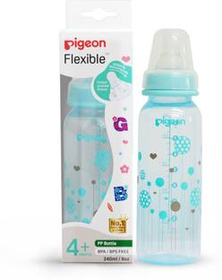 Pigeon PERISTALTIC CLEAR NURSING BOTTLE RPP 240ML(BLUE) ABSTRACT - 240 ml
