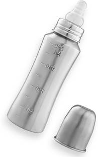 RB Point 304 Grade Stainless Steel Baby Feeding Bottle, Milk Feeding - 240 ml