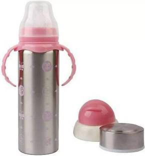 SHOPPIZONE 3in1 Baby Feeding Bottle Thermo-Steel Multifunctional-Sipper;Nipple&Straw - 240 ml
