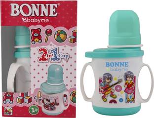 Babyme 2 In 1 Sippy Cup With Soft Silicon Nipple for Baby, BPA Free, Non-Toxic - 150 ml