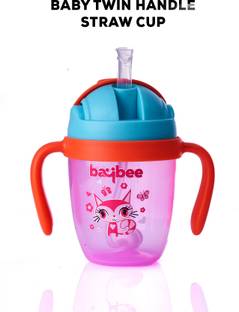 baybee Flippo Baby Sipper Bottle 240 ml with Soft Silicone Straw BPA Free for Baby - 240 ml