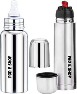 PGD Baby Feeding Bottle 300ml with Hot and Cold Milk storage Vacuum Bottle 350ml - 650 ml