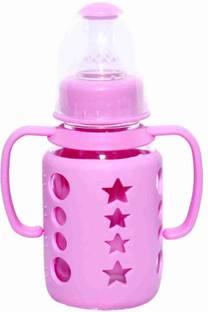 ebuy Glass Feeding Bottle With Handle. Milk Feeding Bottle For Baby. - 150 ml