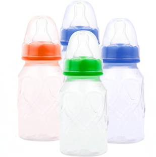 Babyme Premium 3 in 1 Plastic Feeding Bottle With Feeder Spoon for Baby/Infant,BPA Free - 150 ml