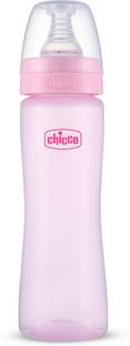 Chicco Feed Easy Colored Narrow Neck Feeding Bottle 250 ml Pink 2M+ - 250 ml