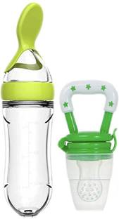 CROSAL Premium Silicone Soother & Spoon Feeder Teether and Feeder